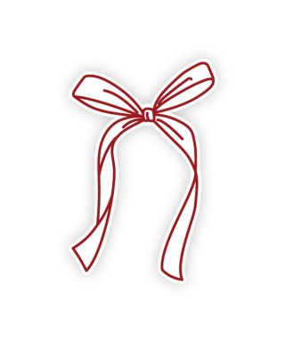 Galda karte Bow, Whimsy Solstice