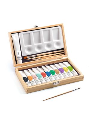 Guaša krāsas Artist's box, 12 gab, Djeco
