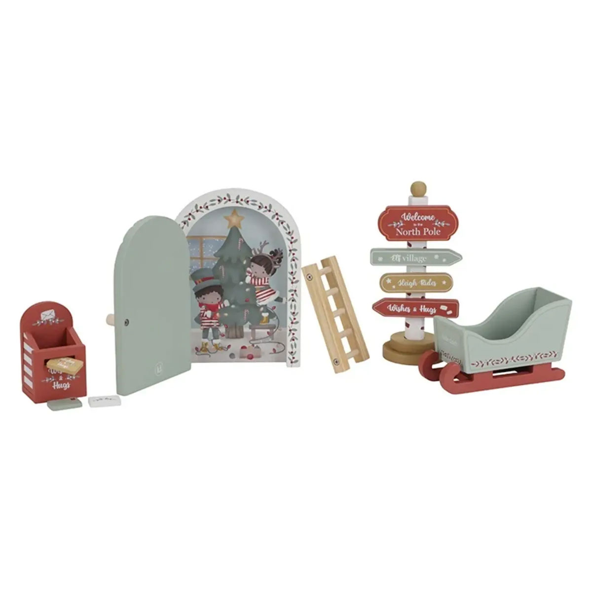 Komplekts-Christmas-Door-set,-Little-Dutch