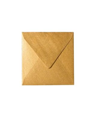 Kvadrāta aploksne Gold, 15 cm x 15 cm