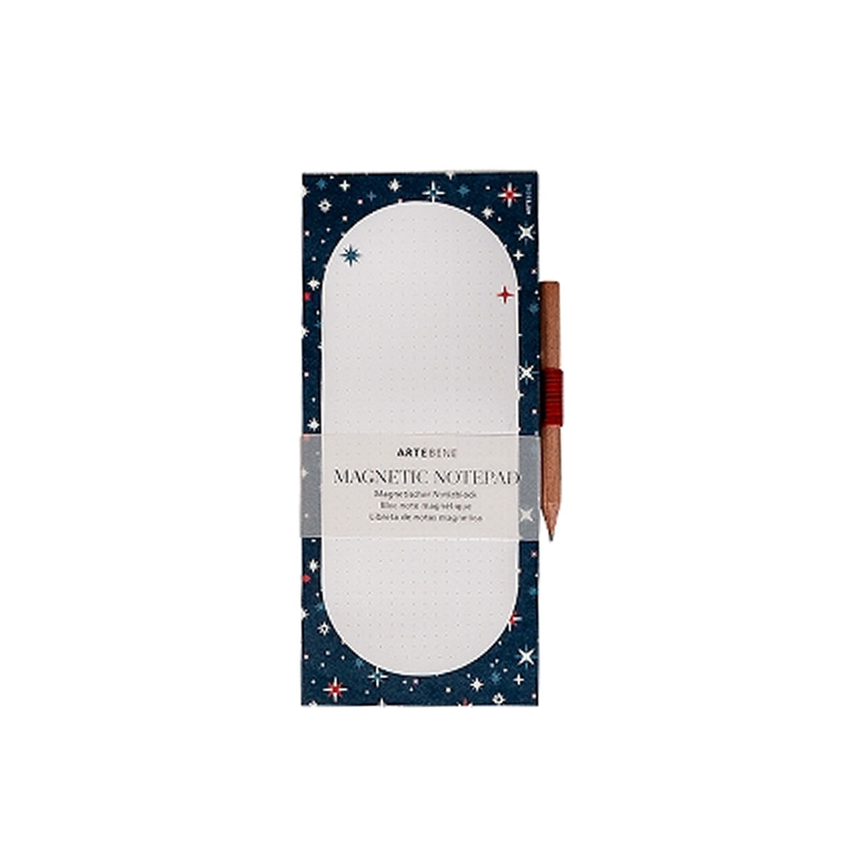 Magnetisks-piezimju-bloks-ar-zimuli,-Christmas,-star-list