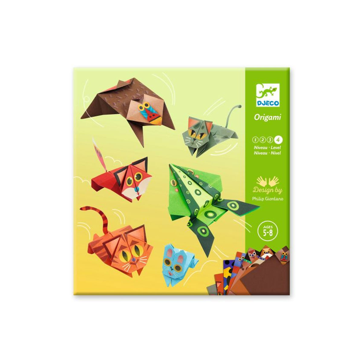 Origami-locisanas-komplekts-Jumping-animals,-Djeco