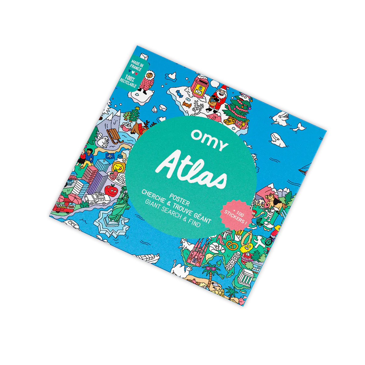 Plakats-ar-uzlimem-Atlas,-Omy