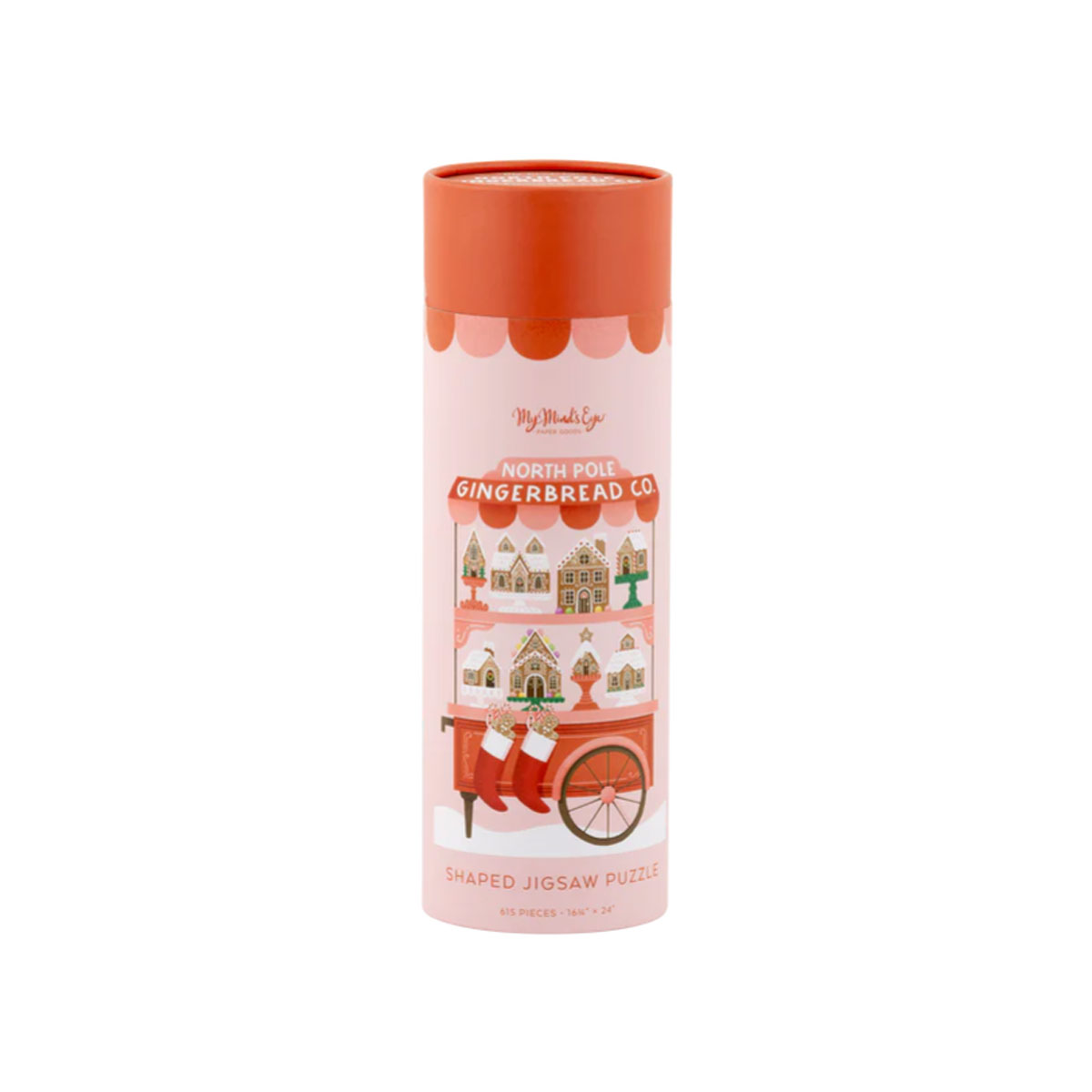 Puzle-North-Pole-Gingerbread-Co-Shaped,-500-gab.,-My-Mind's-Eye