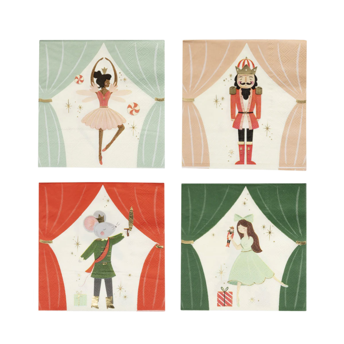 Salvetes-Nutcracker-napkins,-16-gab.,-My-Mind's-Eye