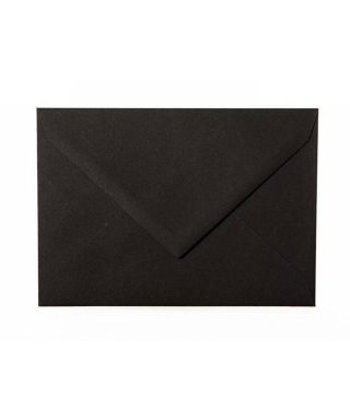 C5 izmēra aploksne Black, ar trijstūra veida aizdari, 120 g