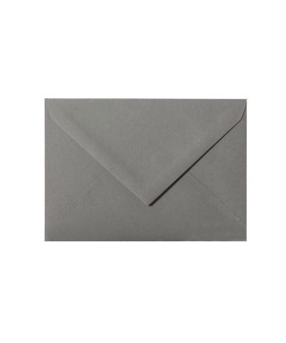 C6 izmēra aploksne Dark grey, ar trijstūra veida aizdari