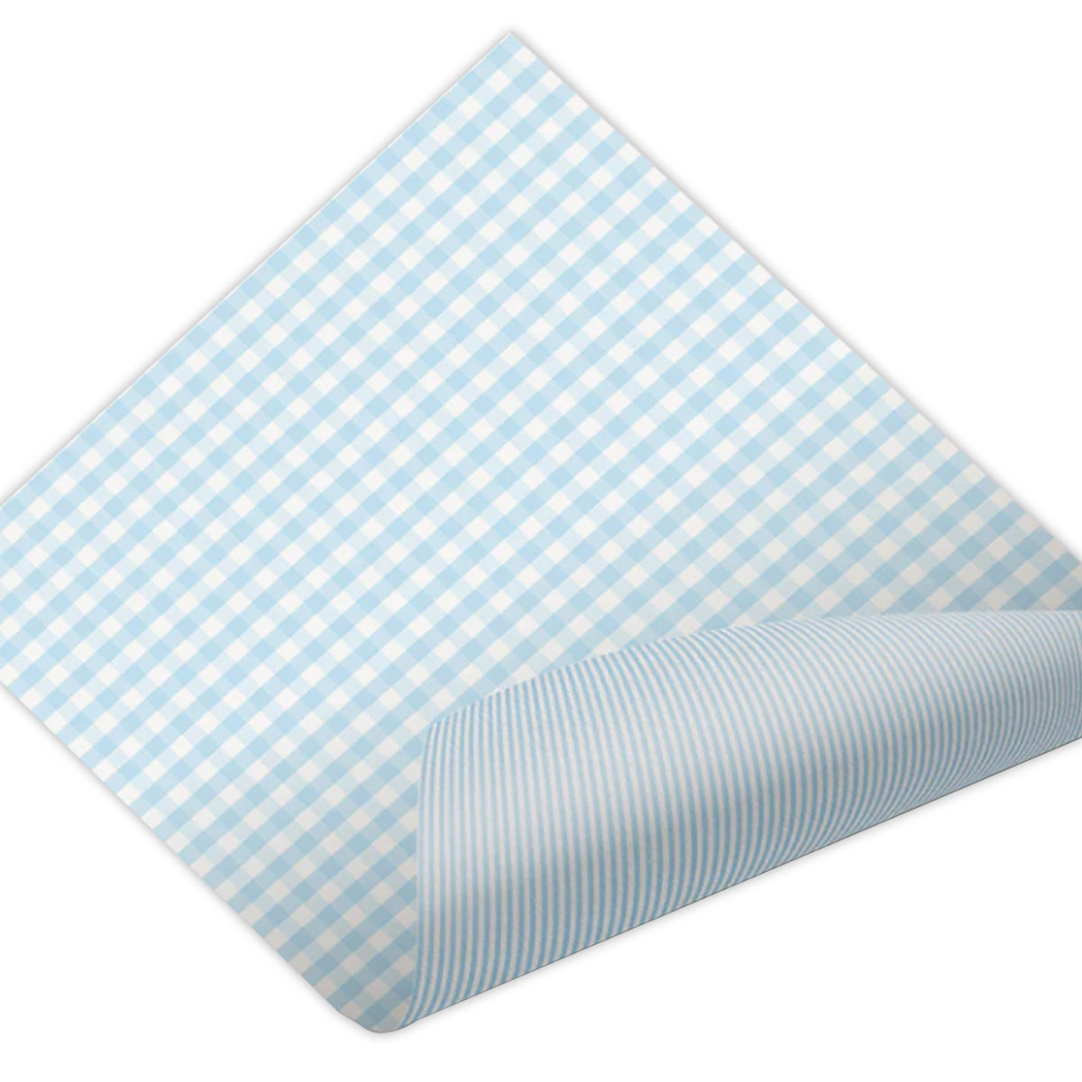 Davanu-iesainojamais-papirs-Blue-gingham,-loksne