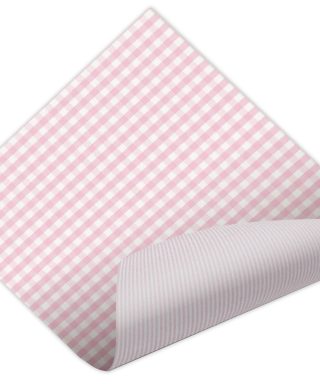 Dāvanu iesaiņojamais papīrs Pink gingham, loksne