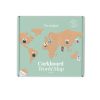 Pasaules-karte-Cut-Out-World-Map-Pin-Board,-Corkboard-Map