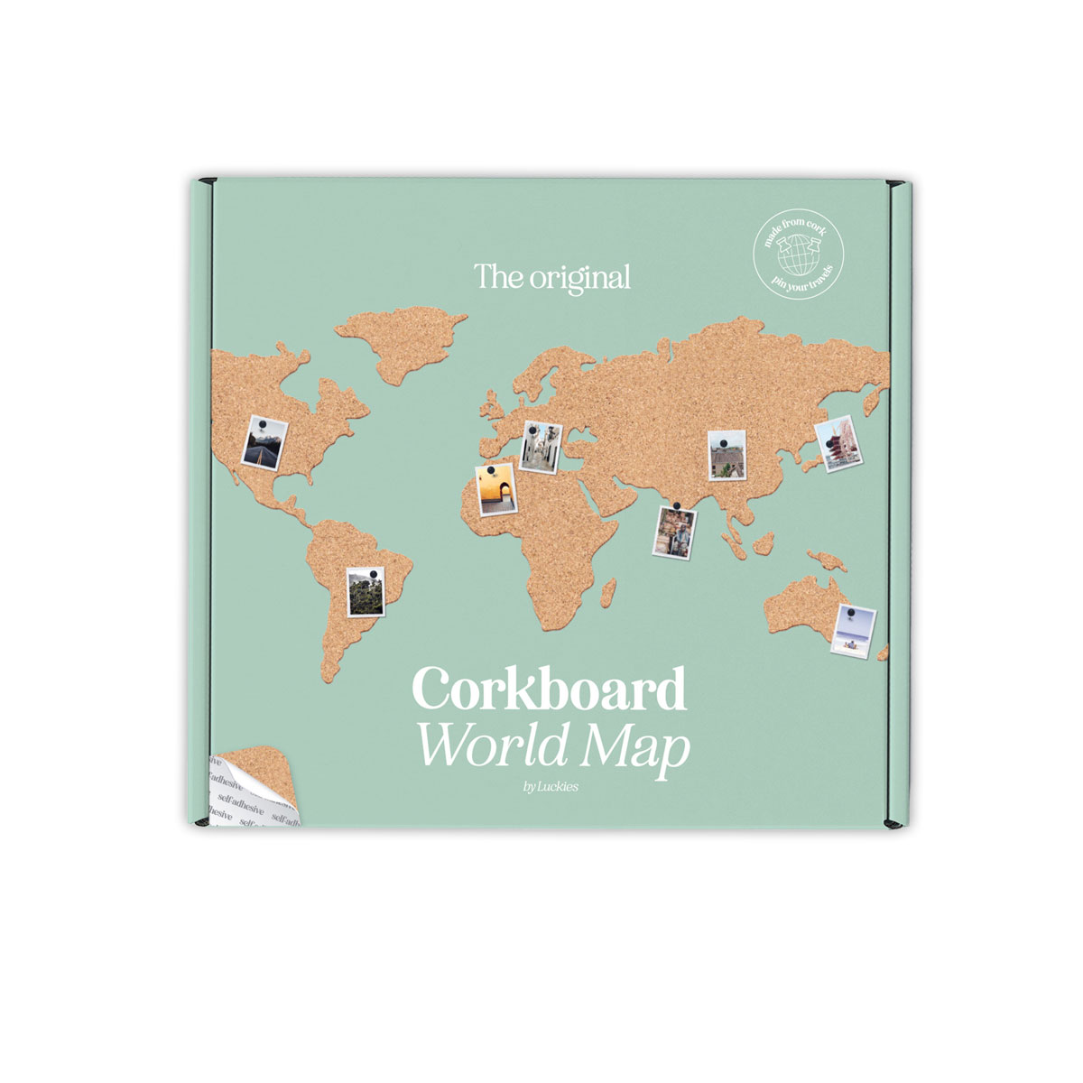 Pasaules-karte-Cut-Out-World-Map-Pin-Board,-Corkboard-Map
