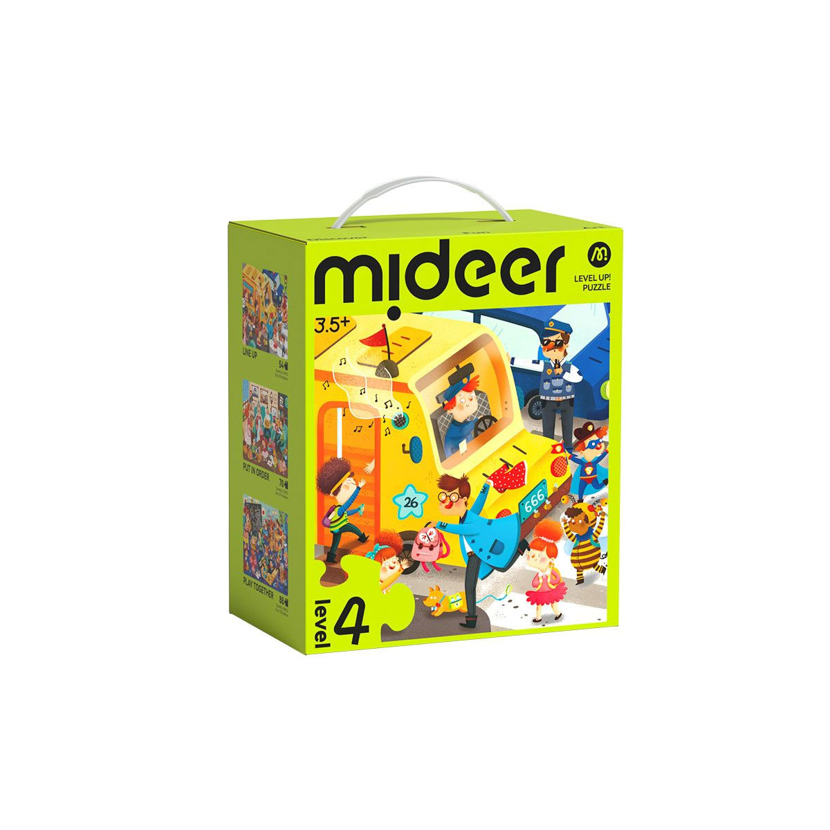 Puzle-Level-up,-4,-Vehicles,-Mideer