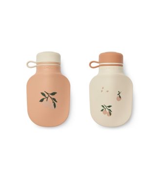 Smūtiju pudeļu komplekts Lizzie, Peach / Sea shell, 2 gab., Liewood