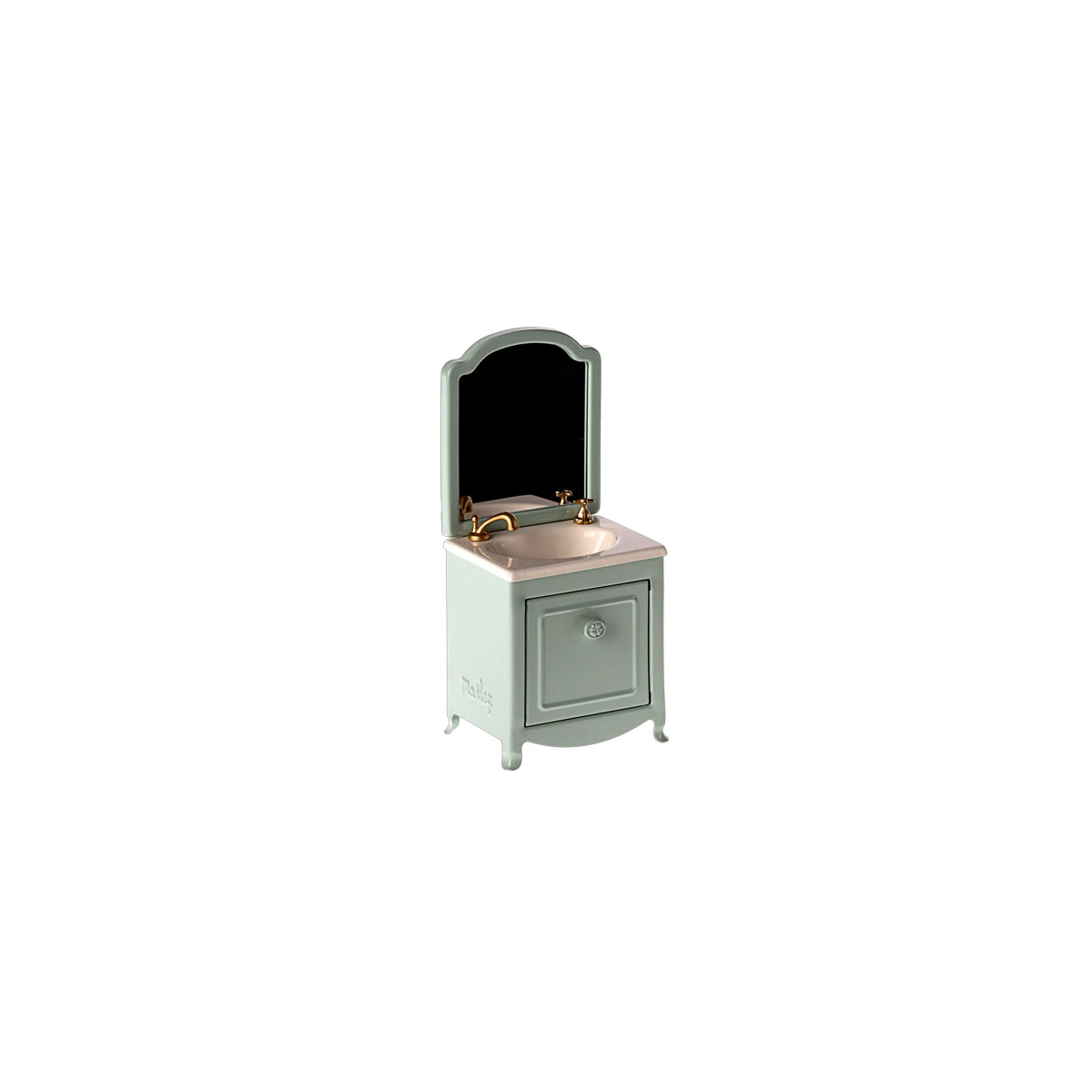 Rotalu-plaukts-ar-izlietni-pelem-Sink-dresser,-Mint,-Maileg