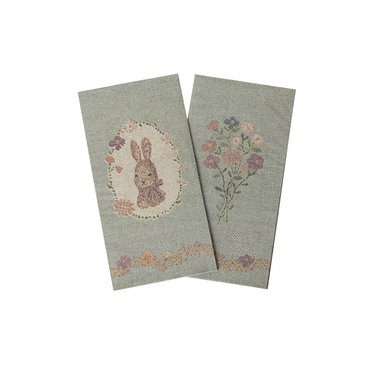 Salvetes-Lapin-de-Paques,-Green_Rose,-20-gab.,-Maileg