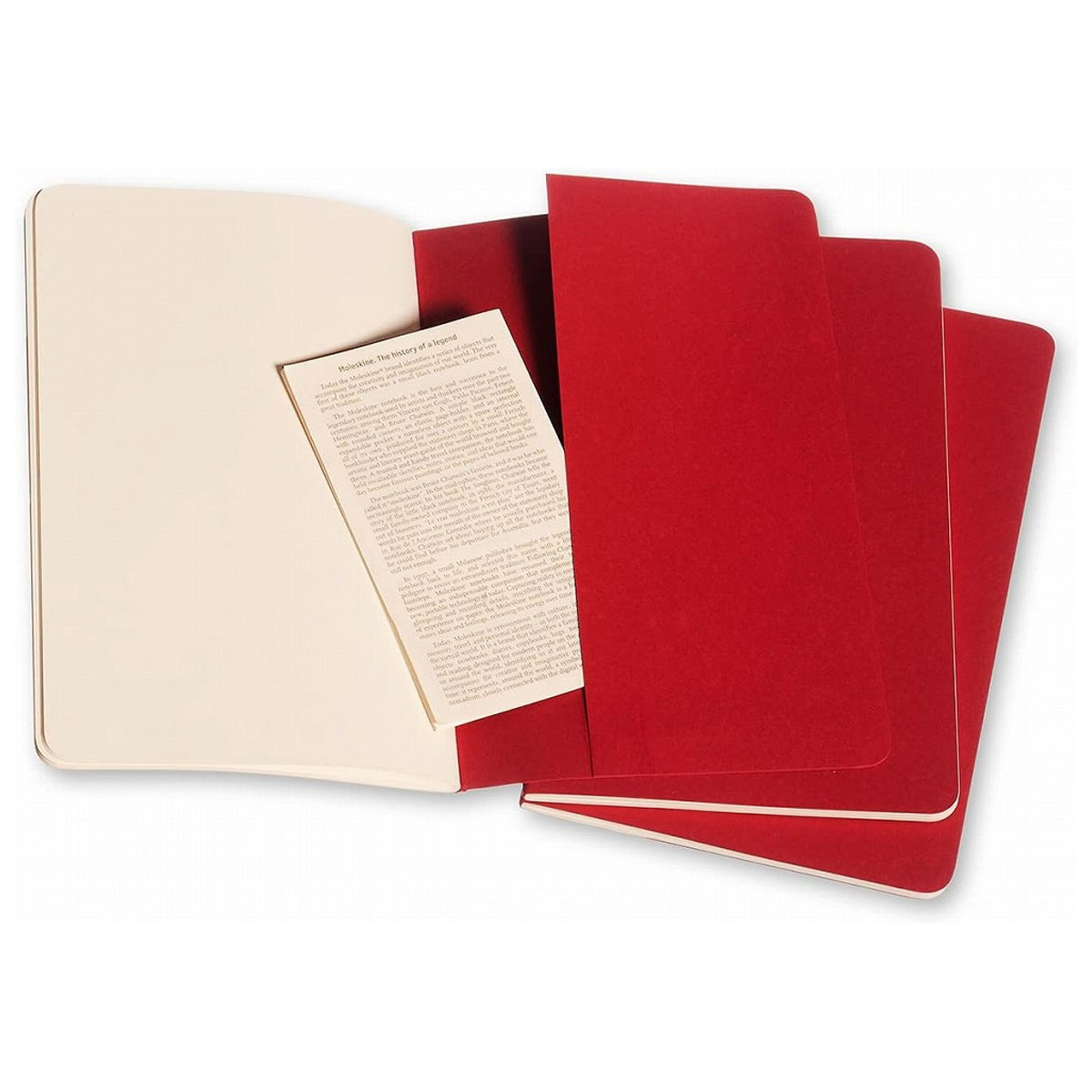 3_Burtnicu-komplekts-Cahiers,-Red,-tuksas,-13-x-21-cm,-3-gab