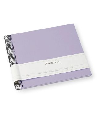 Atmiņu albums - scrapbook Economy Medium, Lilac Silk, krēmkrāsas lapas
