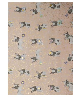 Dāvanu iesaiņojamais papīrs Frenchie, loksne