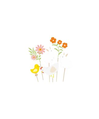 Dekoru komplekts kūkai Rabbit, My Little Day