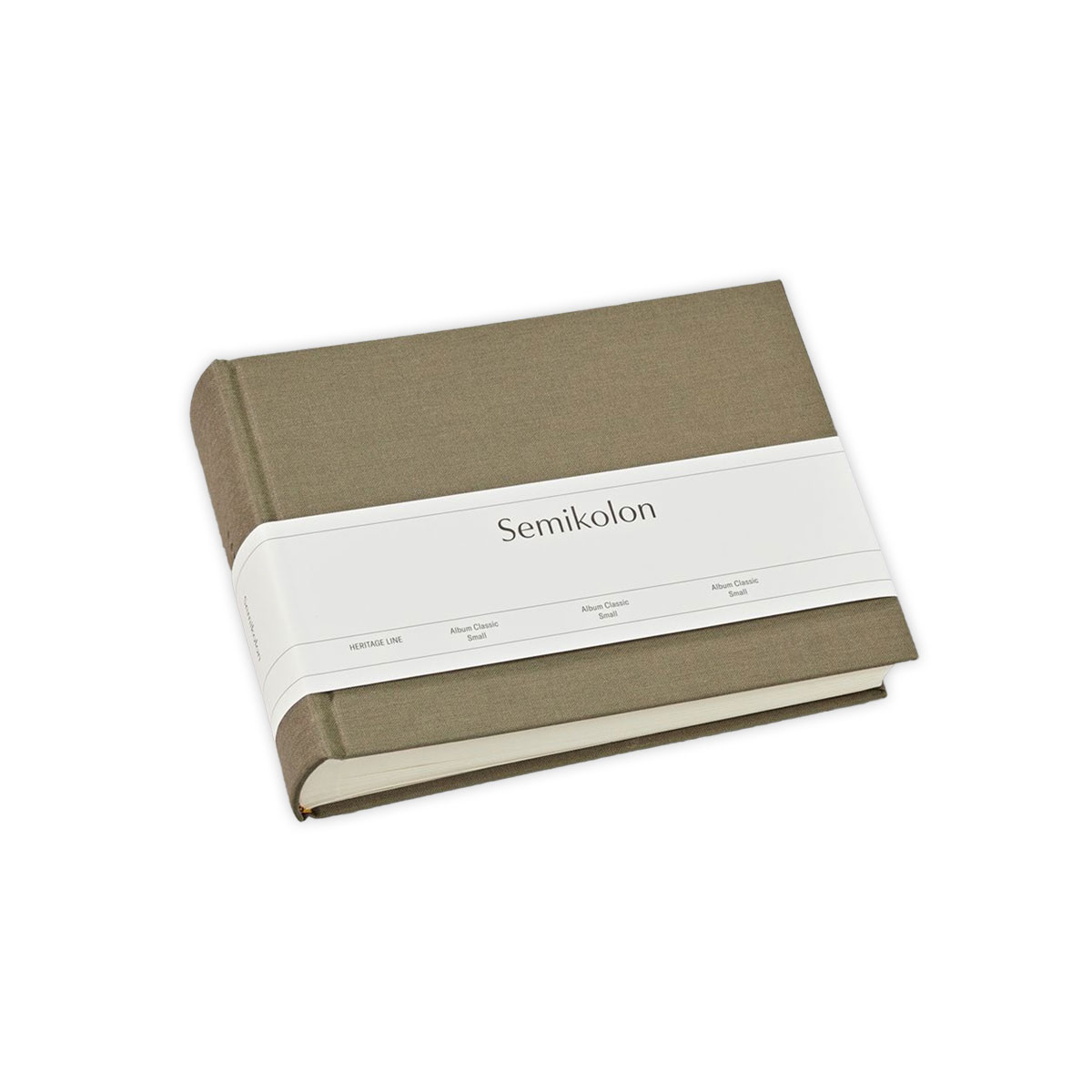 Fotoalbums-Classic-Small,-fango,-kremkrasas-lapas,-Semikolon