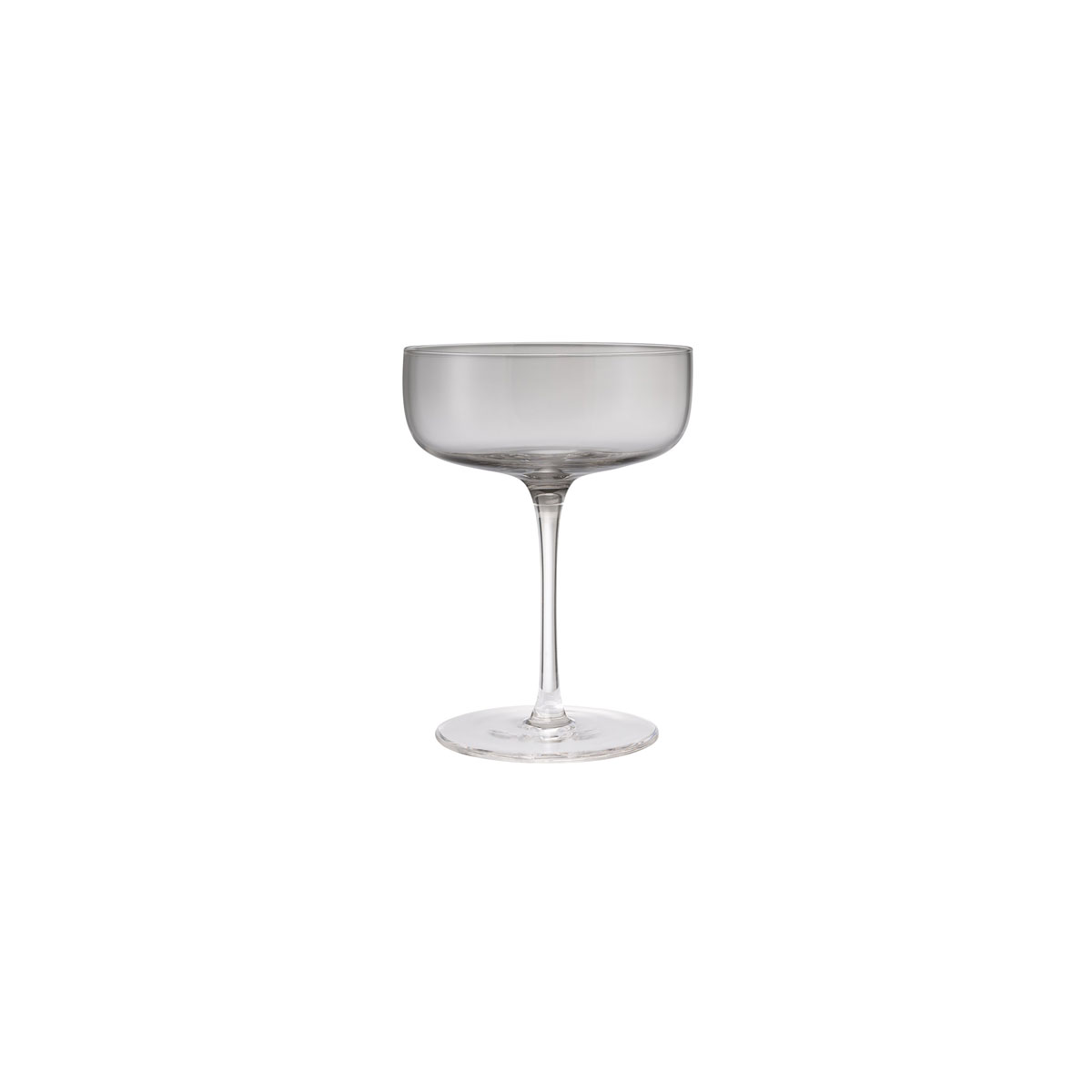 Glazu-komplekts-Fuumi,-Champagne-Saucer,-Smoke,-4-gab.,-Blomus