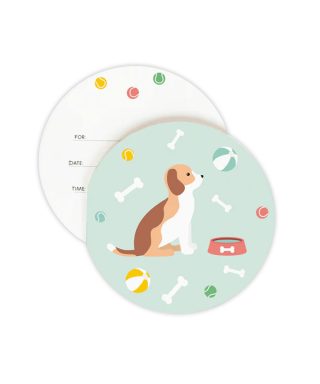 Ielūgumu komplekts Dog, 8 gab., My Little day