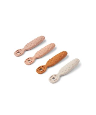Karotīšu komplekts Caelia Baby Learning Spoon, Pale tuscany,  4 gab., Liewood