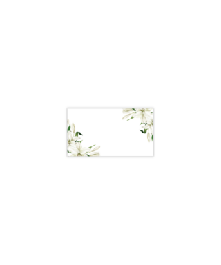 Kartīšu - galda karšu komplekts White Lilies, 10 gab.