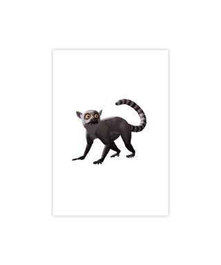 Kartīte, Greeting card Lemur | Official award-winning movie Flow merchandise. Limited edition Flow merch now ready for purchse. 