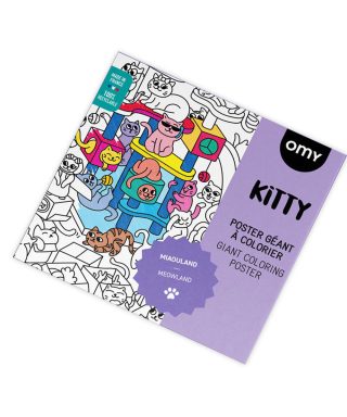 Krāsojamais plakāts Giant Colouring Poster, Kitty, Omy