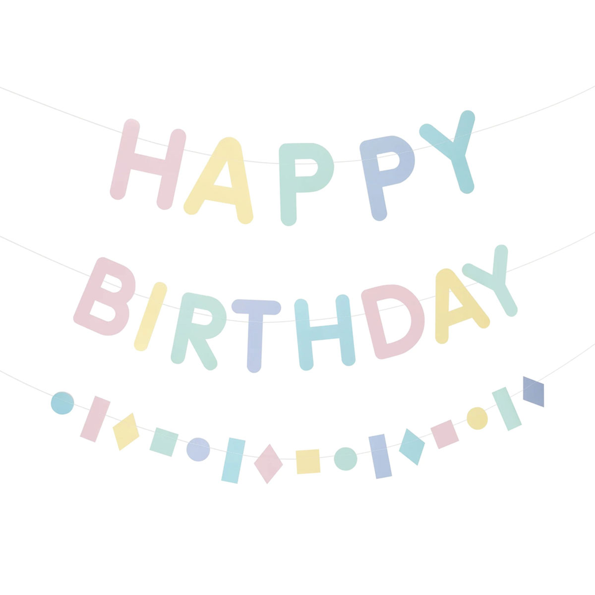 Papira-virtene-Pastel-Happy-Birthday,-3-m.,-My-Little-Day