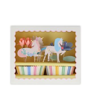 Kūciņu dekorēšanas komplekts Meadow Unicorns, 24 gab., Meri Meri