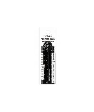 Lineāls Multi ruler, Black, 16 cm