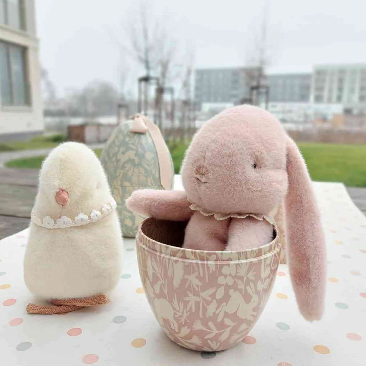 Metala-karbina-Easter-egg,-Cream-Maileg