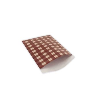 Papīra tūta Gingham grape, 12 cm x 19 cm
