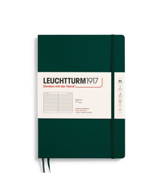 Piezīmju grāmata Forest Green, B5, līniju, Softcover, Leuchtturm1917