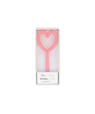 Svece kūkai Slim Heart Candle, Meri Meri