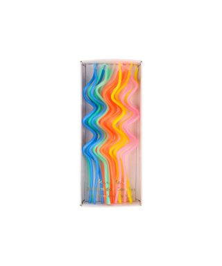 Sveces kūkai Mixed Swirly Candles, 20 gab., Meri Meri
