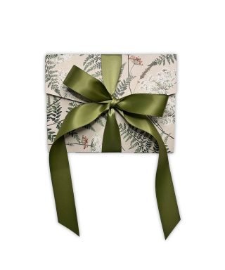 Dāvanu aploksne Botanical ar kartīti un lentu