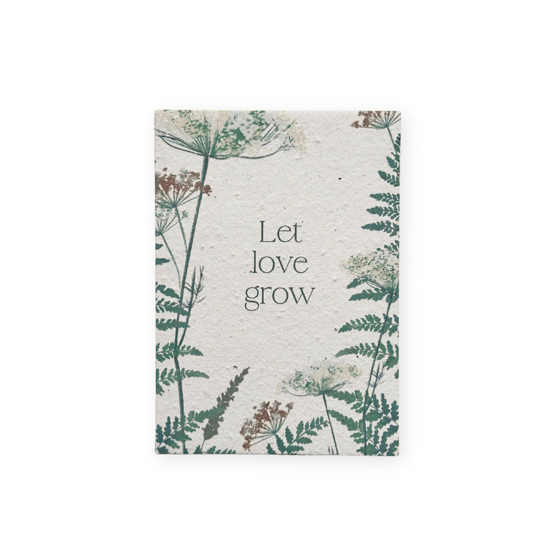 Kartīte_let_love_grow_seed_paper Manilla Kartīte Let love grow. Sēklu kartīte tavam svētku sveicienam.