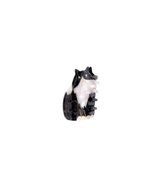 Hair Clip Cat, Black and White, Coucou Suzette