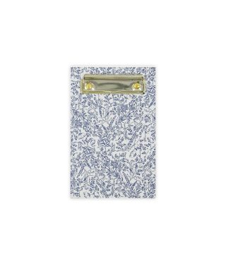 Paliktnis ar zelta krāsas klipsi, Blue Flowers, A6