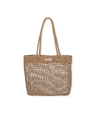 Soma Akeru straw bag, Monk & Anna