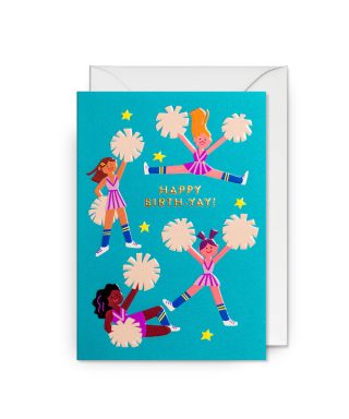 Kartīte Happy Birth-Yay Cheerleaders