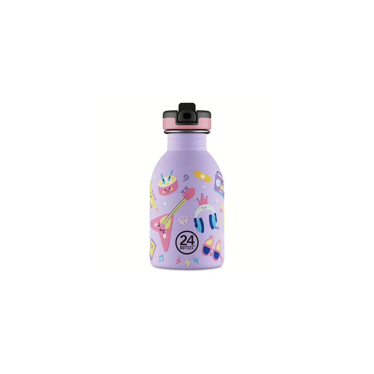 Pudele-Urban-Sport-Lid-250-ml,-Music-Friends,-24-Bottles