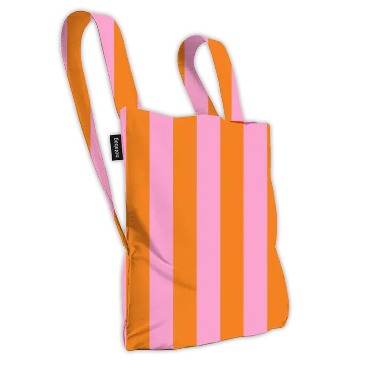 Salokama-soma-Bag-&-Backpack,-Orange-Pink-Stripes,-Notabag