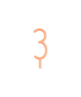 Svece kūkai Slim Number 3 Candle, Meri Meri