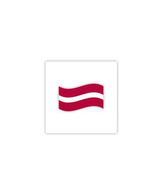 Tetovējumi Latvijas karogs, 2 gab., Manilla