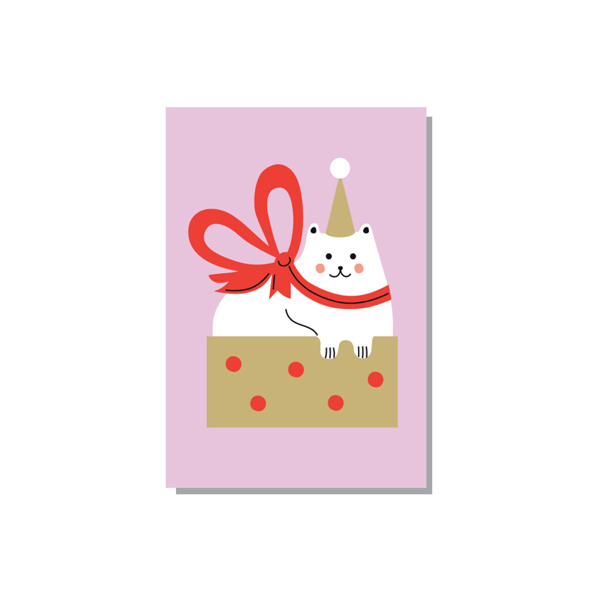 Kartite-Cat-with-a-bow,-Seek-Print