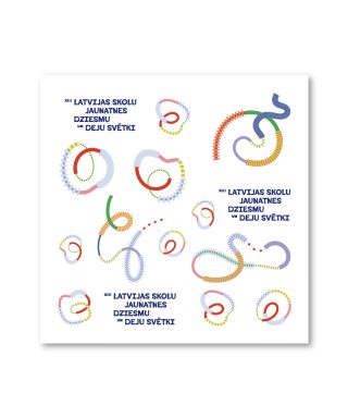 PRE-SALE! Sticker sheet XIII Latvian School Youth Song and Dance Festival